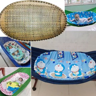 Combo Nôi tre, Bọc, Màn size 65x1m( Tặng Vòng Dâu Tằm)