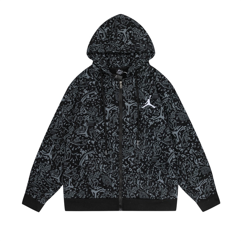 Jorda * Áo Khoác sweater Lông Cừu Có Mũ Trùm Đầu Thêu Đường Nét Phong Cách Cổ Điển Thời Trang Thu Đông Sáng Tạo