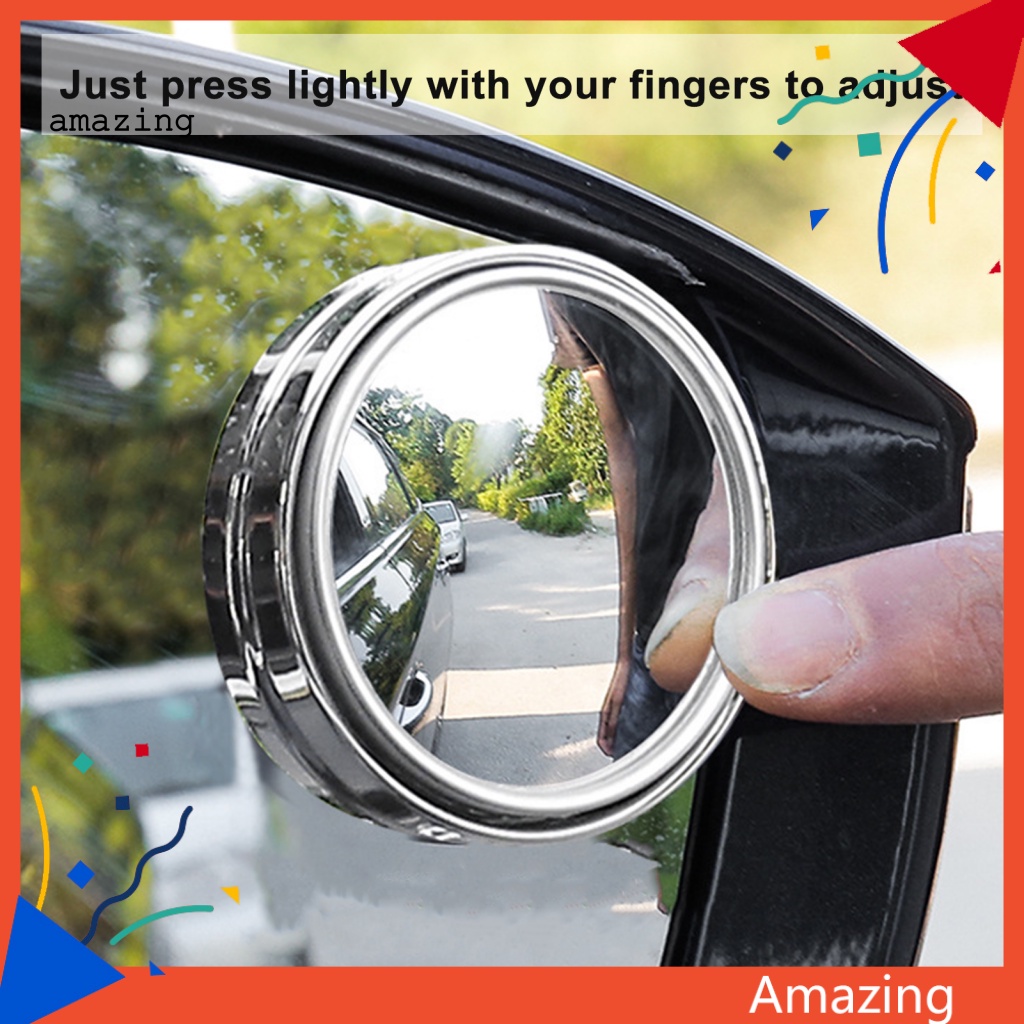 1 Cặp Gương Chiếu Hậu Màu Trơn Có Thể Điều Chỉnh Cho Xe Hơi