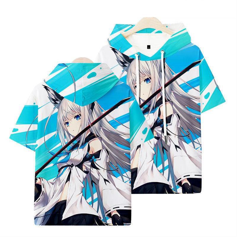 Áo Hoodie Tay Ngắn Hóa Trang Fubuki Ookami Mio Độc Đáo Plus Size | BigBuy360 - bigbuy360.vn