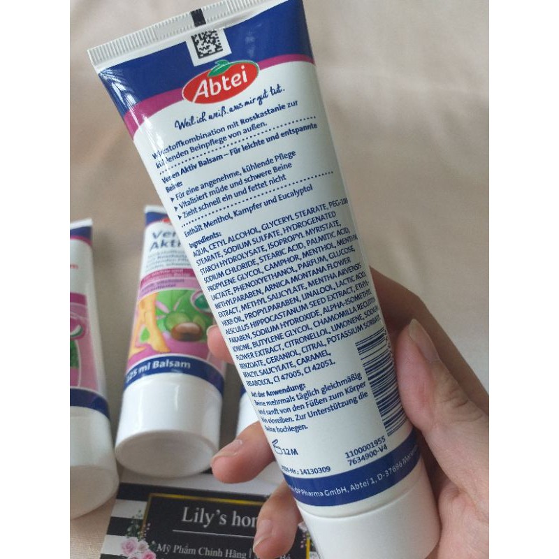 [Abtei] Kem Bôi Giãn Tĩnh Mạch Abtei Venen Aktiv Nội Địa Đức 150ml | BigBuy360 - bigbuy360.vn