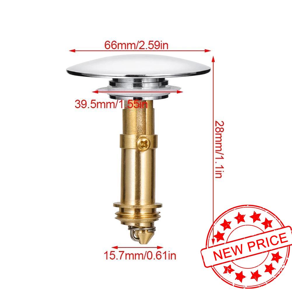 Nút Nhấn Xả Nước Bồn Rửa Nhà Tắm Bằng Chrome M1I4