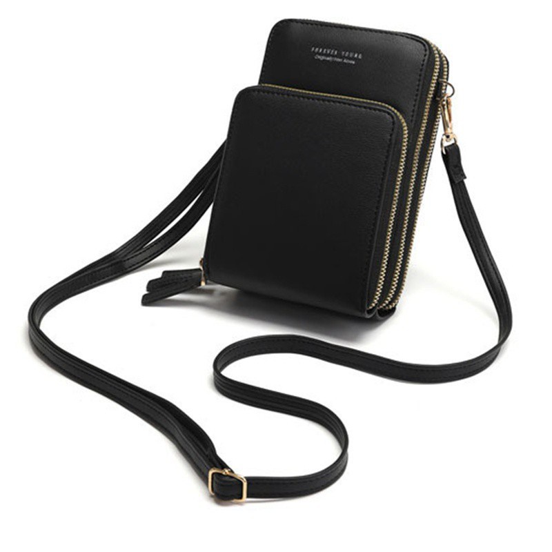 Drop Shipping Crossbody Cellphone Purse Women Touch Screen Bag RFID Blocking Wallet Shoulder Handbag