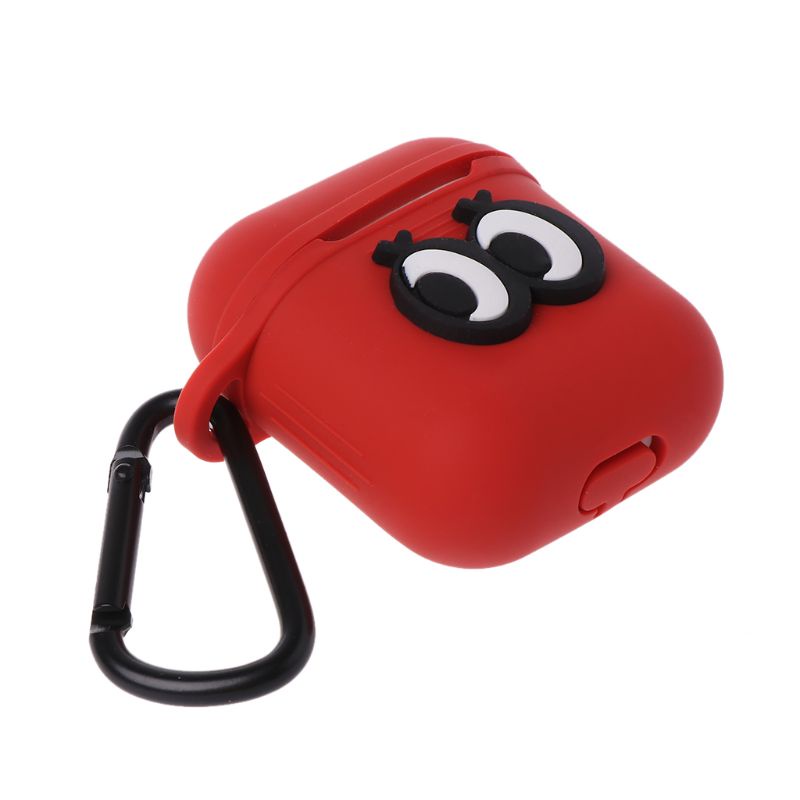 Vỏ Bảo Vệ Hộp Sạc Tai Nghe Bằng Silicon Chống Sốc Chống Bụi Hình Đôi Mắt To Cho Airpods