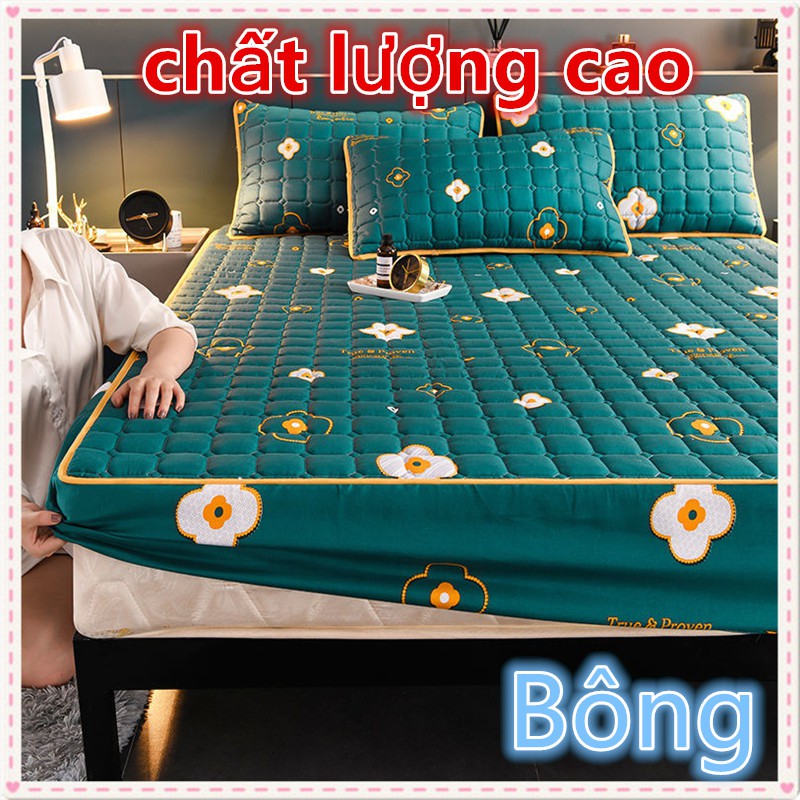 Bộ Ga Trải Giường Chất Liệu Cotton Phong Cách Hàn Quốc