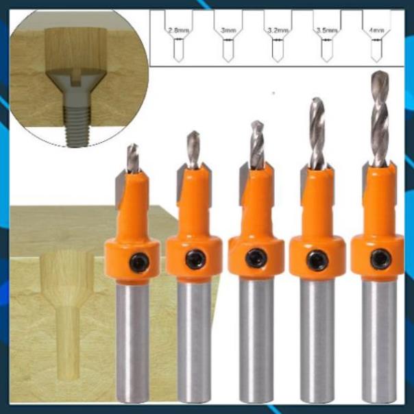 💢 Mũi khoan âm vít gỗ cao cấp - Mũi khoan gỗ 2 tầng mồi lỗ 3mm đến 8mm 🍍🥝🍈 ☪️☪️☪️