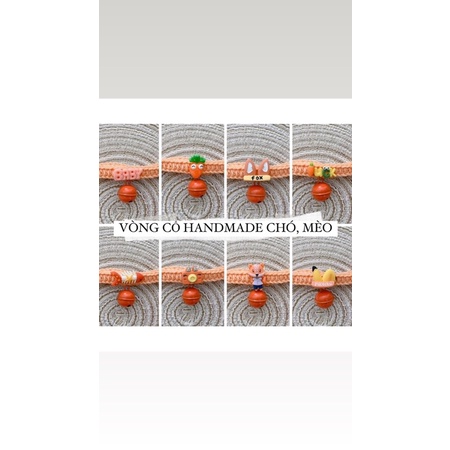 Vòng cổ handmade cho chó mèo