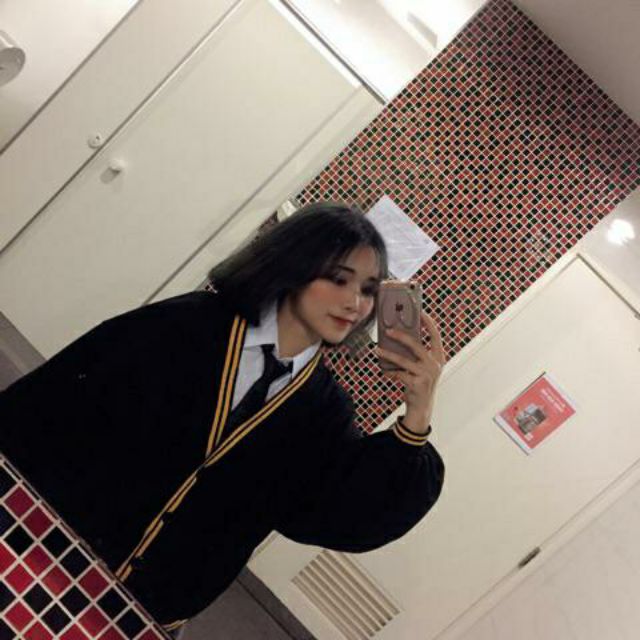 Set ulzzang khoác+ áo sơ mi