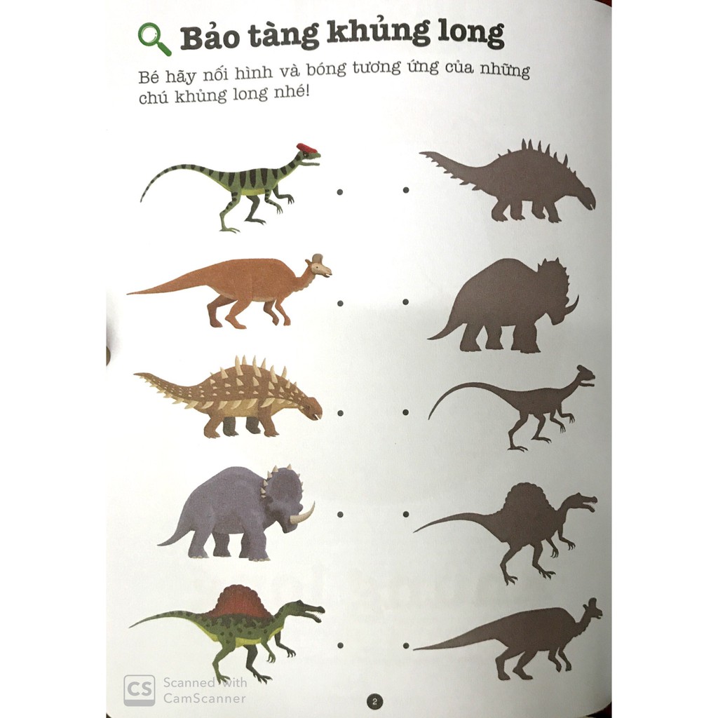 Sách - Trò Chơi Phát Triển Trí Tuệ: Khủng Long (Kèm Những Sticker Xinh Xắn)