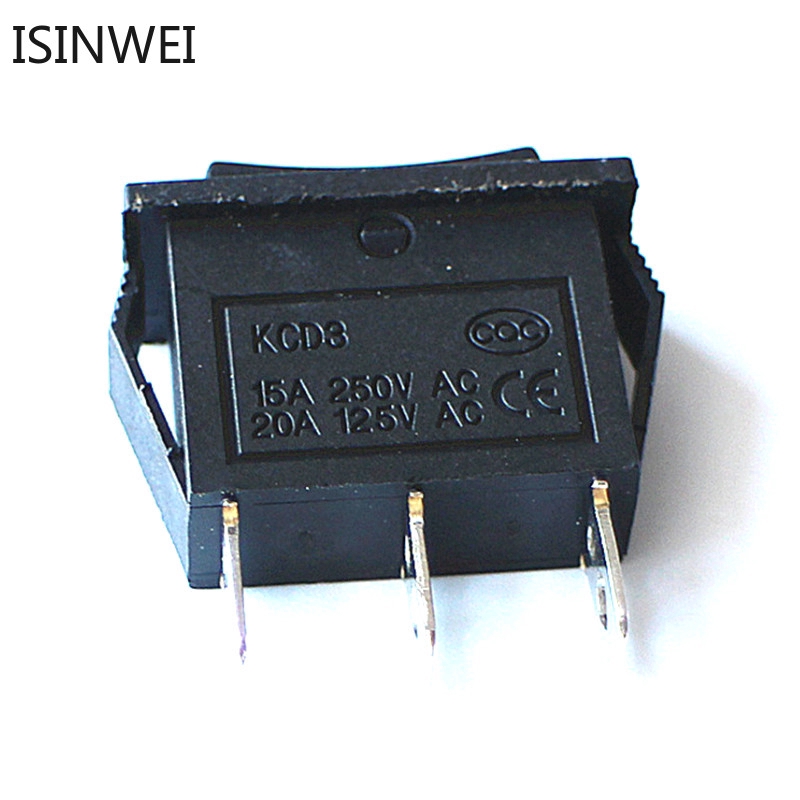 Set 5 công tắc rocker KCD3-3PD 15A 250V 20A 125V 3 chân 30*13.6mm