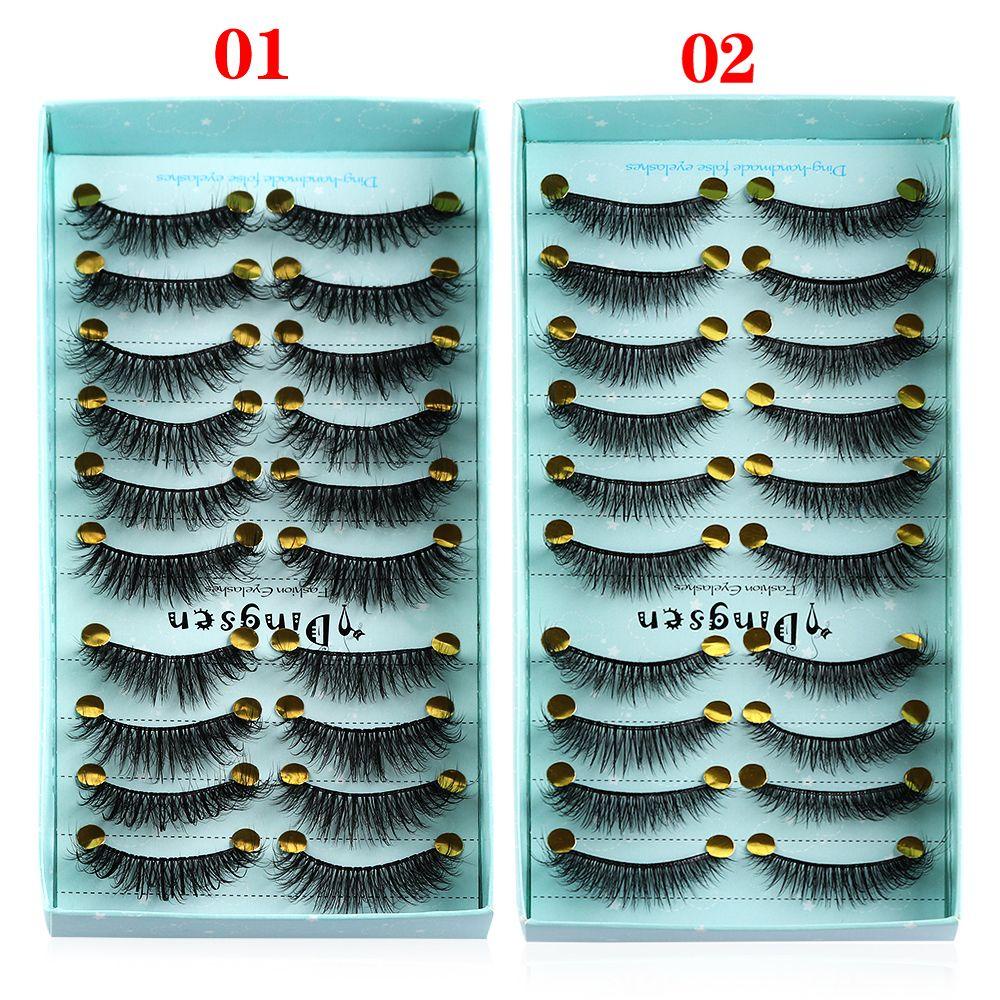 Set 10 Cặp Lông Mi Giả 3D Trang Điểm Tự Nhiên