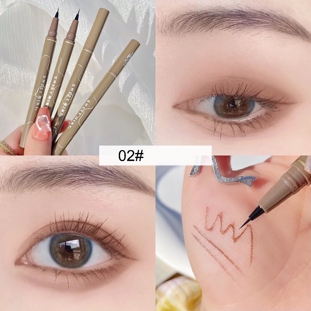 Bút Kẻ Mắt Dạng Lỏng SWEET MINT 0.05mm Siêu Mịn Chống Thấm Nước Lâu Trôi Không Nhòe Phù Hợp Cho Học Sinh