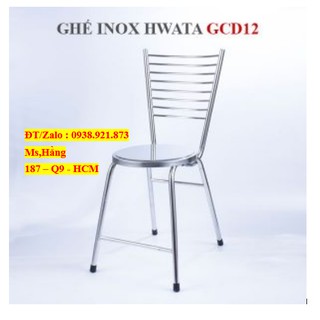 Ghế Dựa Cố Định INOX Cao Cấp  - Ghế INOX Có Dựa Lưng   - Mã: GCD12I