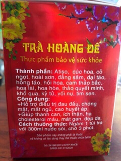 Trà Hoàng Đế Túi Lọc (2,5g x 30 gói)