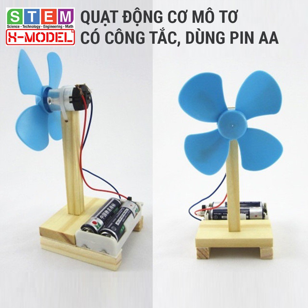 Đồ chơi sáng tạo STEM tự làm quạt động cơ mô tơ có công tắc XMODEL Đồ chơi tự làm Do it Yourself DIY Giáo dục STEM