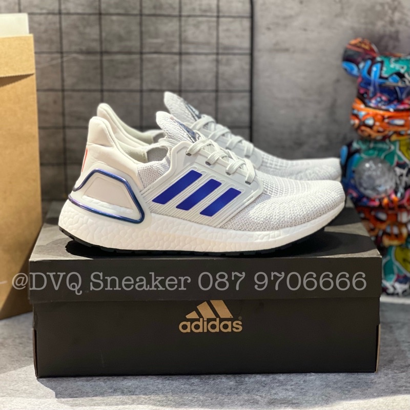 Giày thể thao ULTRA BOOST 2021 grey Xám gót tím đế đen Ultra boost UB 6.0