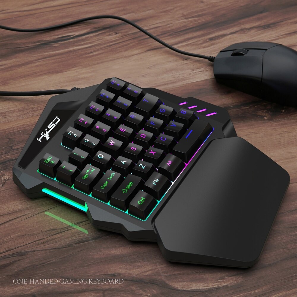 Bàn phím chơi game bán cơ HXSJ V100 Led RGB - Gaming Keybroad Led RGB