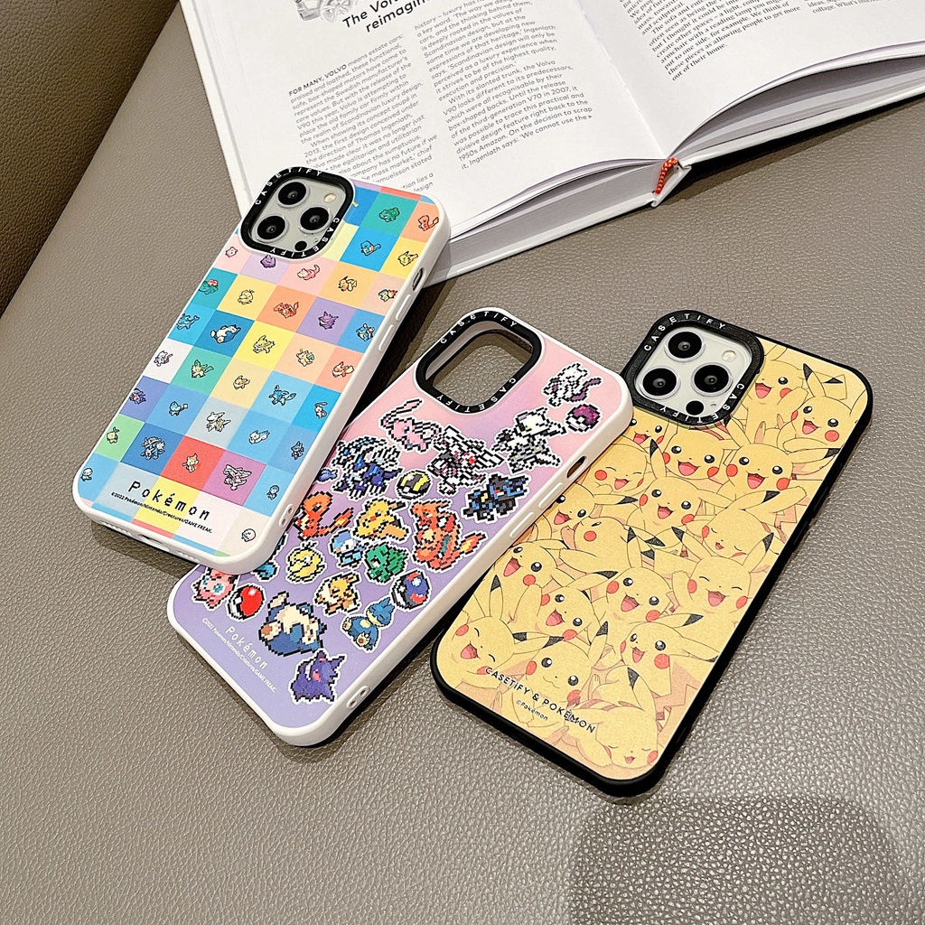 Ốp Điện Thoại Trong Suốt Họa Tiết Pokemon Cho iPhone13Pro iPhone12Pro XS iPhone11 12Promax 13Promax 11 12 13 7P