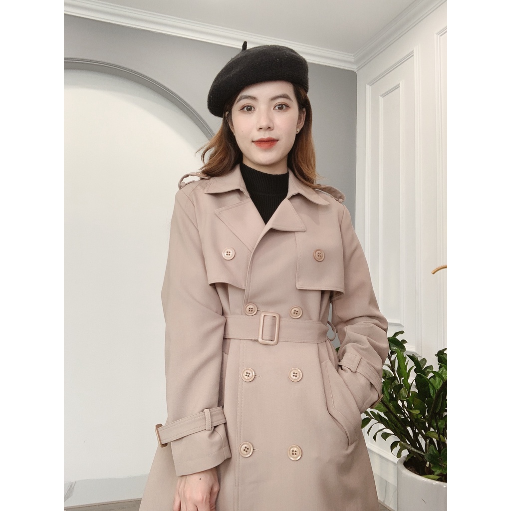 Áo Mangto Dáng Dài 2 Vạt Đính Cúc 89803 Min House