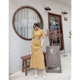 VÁY MAXI KHOÉT EO CỔ TRÒN