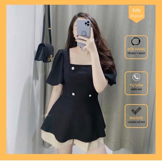 BIG SIZE - Áo peplum A701, lưng thun co giãn, size 58 - 98kg