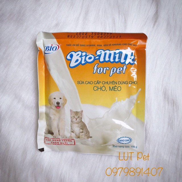 Sữa bột cho chó mèo con BIO MILK - lutpet