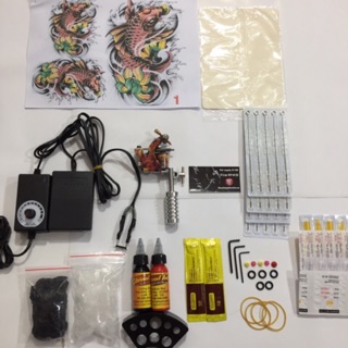 Bộ kit 1 máy xăm dành cho người mới học xăm :D2