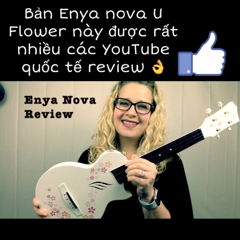 Đàn ukulele enya nova u flower bản giới hạn