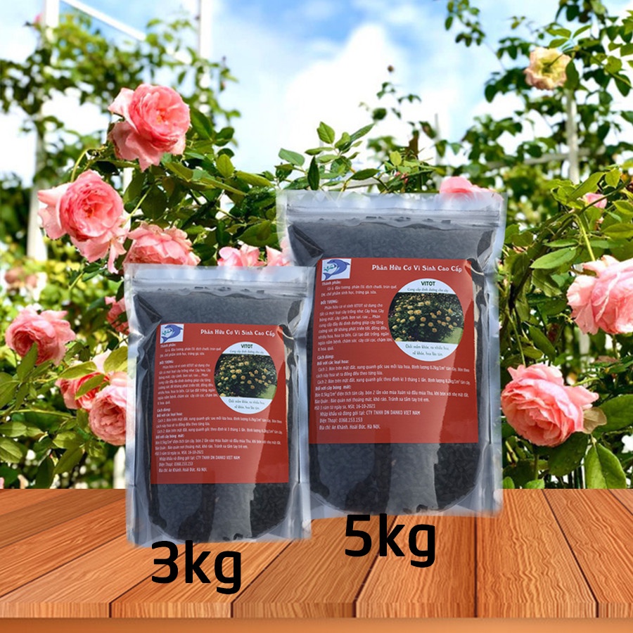 Phân Hữu Cơ Vi Sinh Cao Cấp VITOT, Phân bón cho hoa, cây cảnh