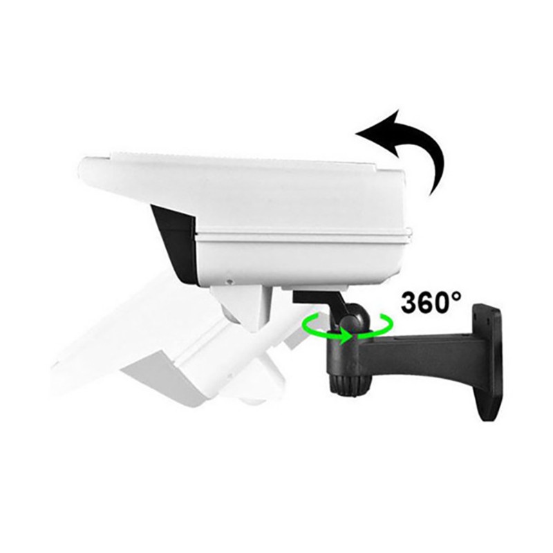 Đèn năng lượng mặt trời mô hình camera giả chống trộm điều khiển từ xa tiện lợi