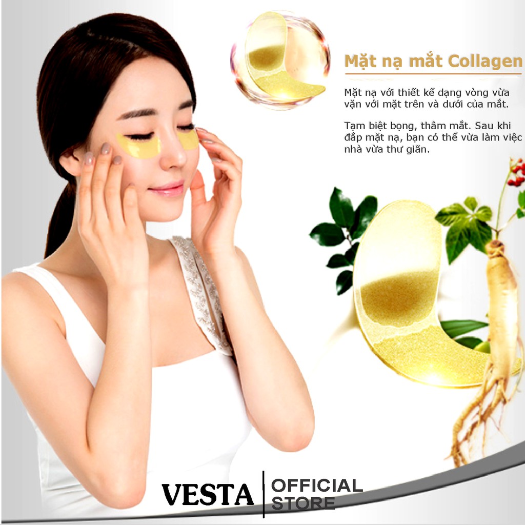 Mặt Nạ Mắt 💕𝑭𝒓𝒆𝒆𝒔𝒉𝒊𝒑💕 Mask Mắt Tinh Chất Collagen Vàng Hàn Quốc
