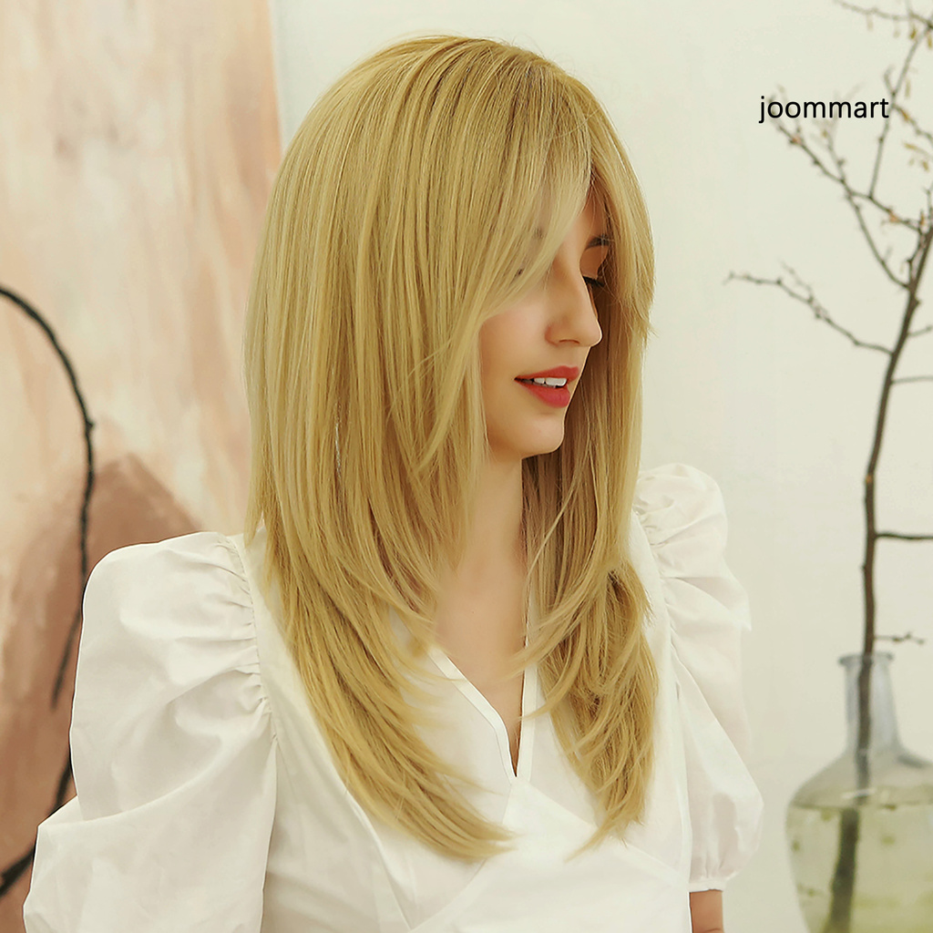 Tóc Giả Xoăn Dài Màu Vàng Thời Trang Dành Cho Nữ