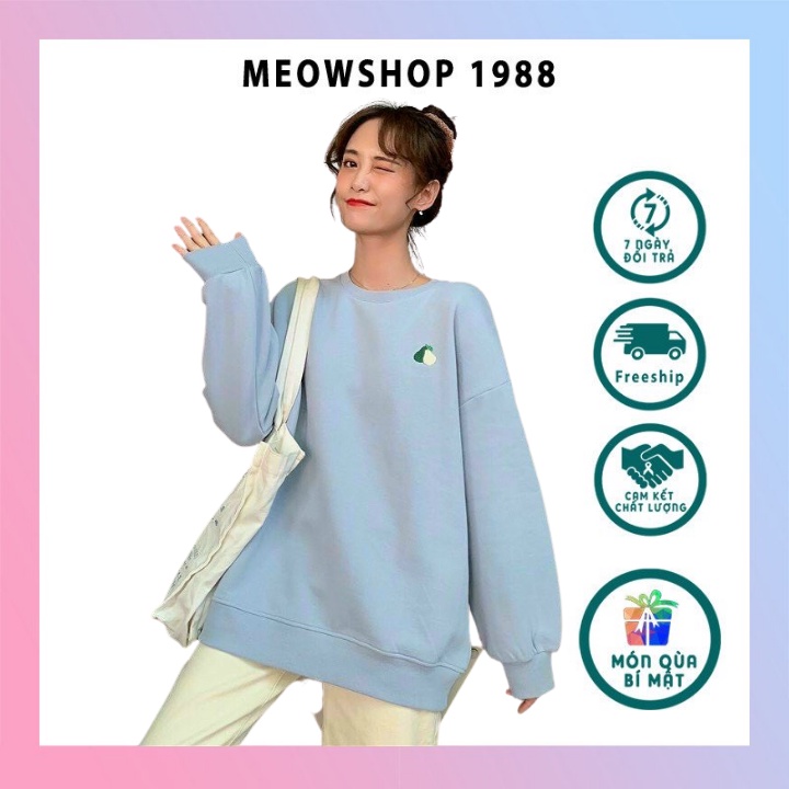 áo Sweater nam nữ nỉ ngoại siêu xinh form rộng thoải mái