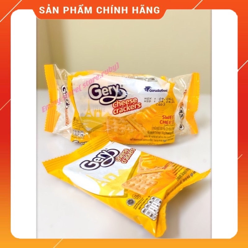 Bánh Quy Phô Mai Gery Cheese Crackers 100g(5 thanh/pcsx20g)