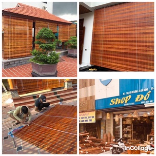 Mành tre nắng mành tre đỏ kích thước 1,5x 2