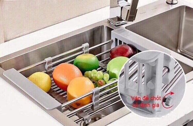Khay đa năng để bồn rửa chén bằng inox..