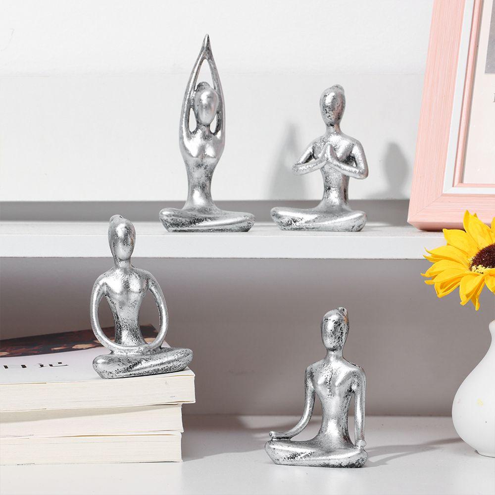 Tượng Hình Người Tập Yoga Dùng Để Trang Trí Bàn|Phụ Kiện Trang Trí Nhà Cửa Màu Sắc Bắt Mắt Độc Đáo