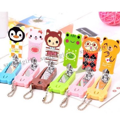 Bấm móng tay họa tiết cute, dụng cụ cắt móng tay hoạt hình, làm móc khóa an toàn tiện dụng Store4girls