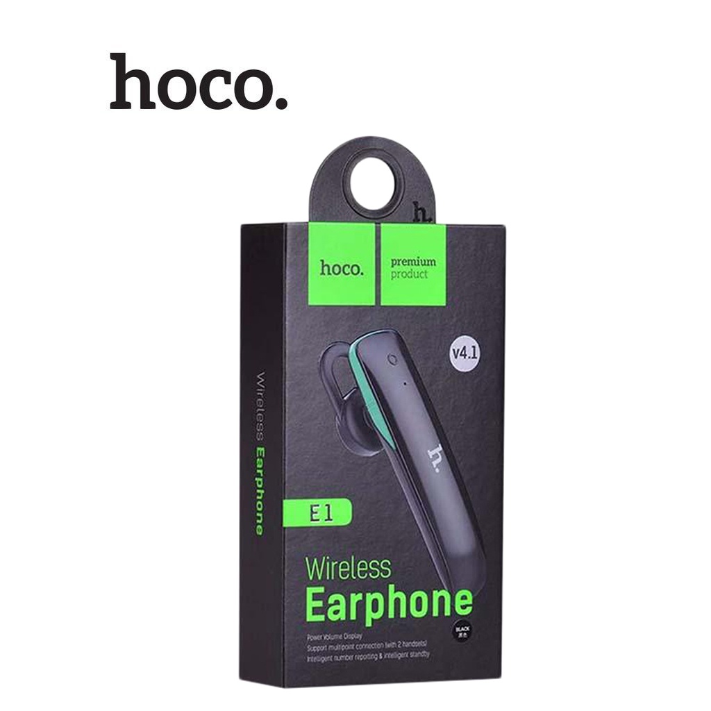 Tai nghe Bluetooth V4.1 Hoco E1 pin 50mAh tích hợp đèn Led , thời gian sử dụng lâu