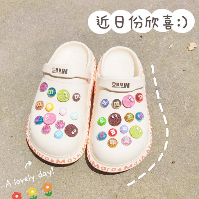 crocs sticker Miếng Dán Trang Trí Hình Cá Ngựa DIYshoes sticker Accessories Stickers Sandals Shoe Decoration