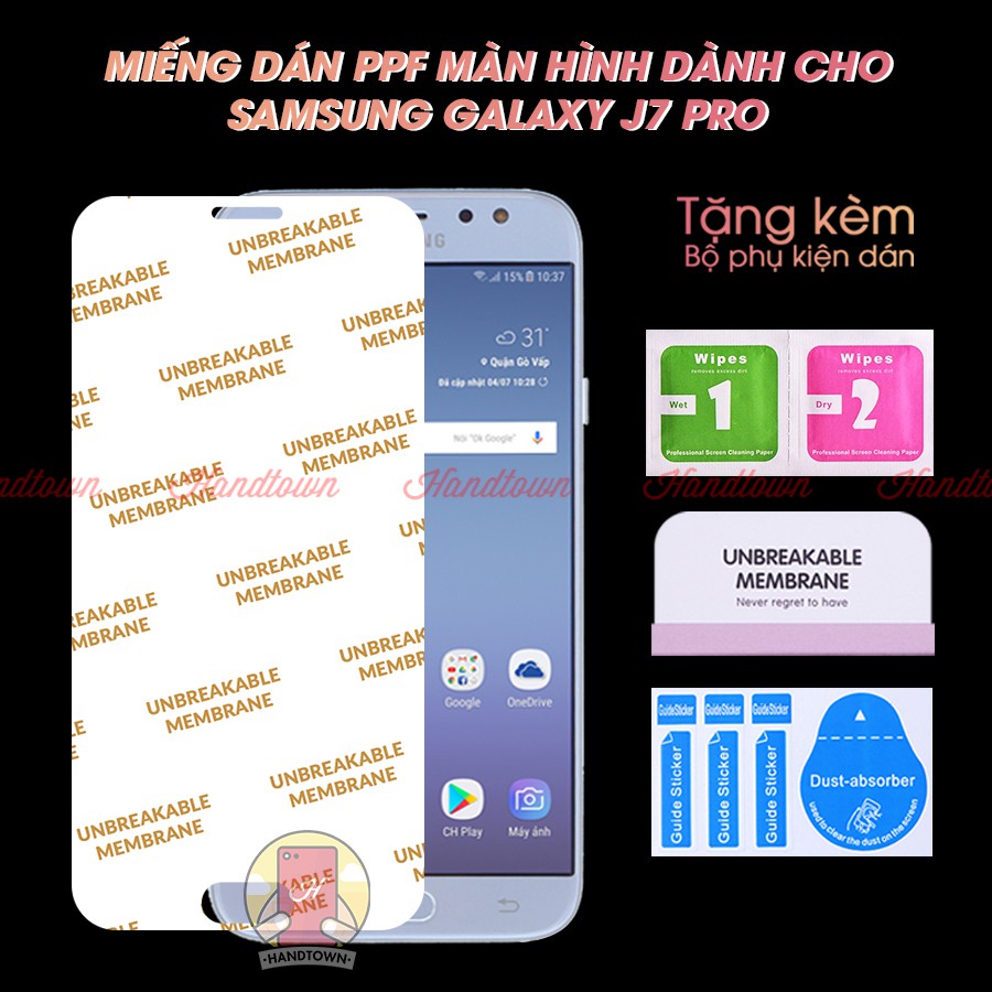 Miếng Dán Màn Hình PPF Samsung Galaxy J7 Pro J7Pro samsungJ7pro Kính Cường Lực Dẻo Trong Suốt Bảo Vệ Màn Chống Trầy Xước