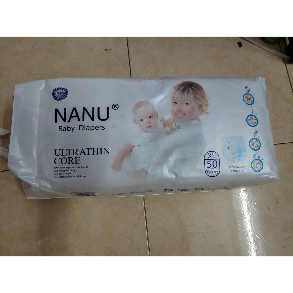 [BỈM CHÍNH HÃNG] BỈM DÁN QUẦN NANU S100, M100, L100, XL100, XXL100, XXXL100