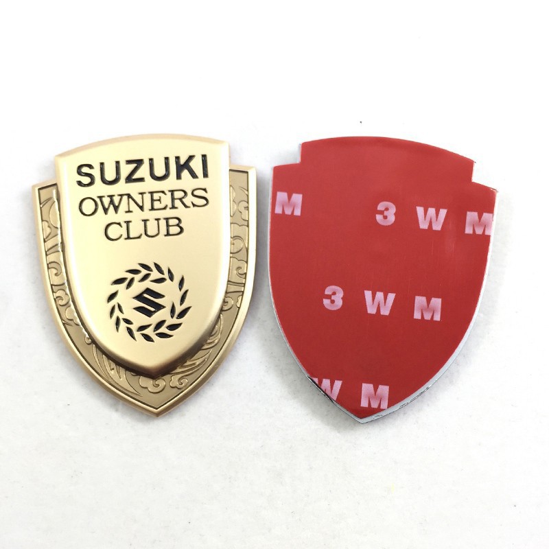 Logo Kim Loại Trang Trí Xe Hơi Suzuki Owners Sang Trọng