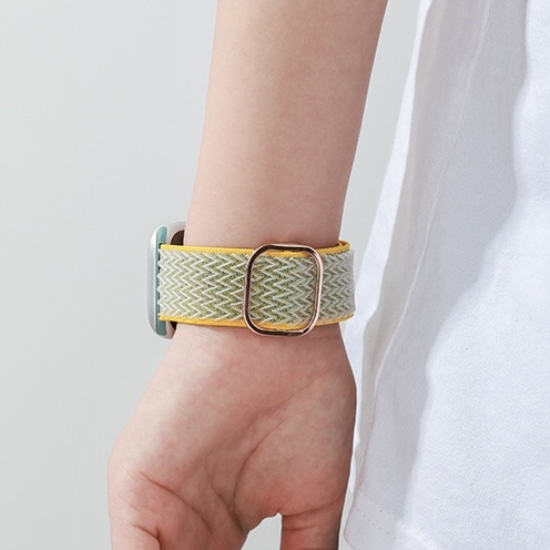 Dây Đeo Nylon Họa Tiết Gợn Sóng Thay Thế Cho Đồng Hồ iwatch Series APwatch SE iwatch1-7 Series 41mm45mm
