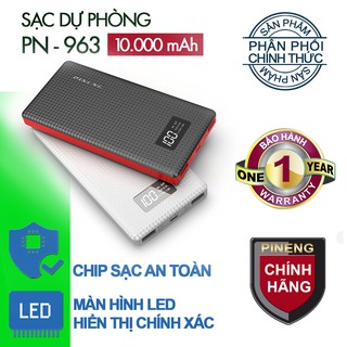 Pin sạc dự phòng pineng pn-963 10000mah màn hình led - hãng phân phối chính thức