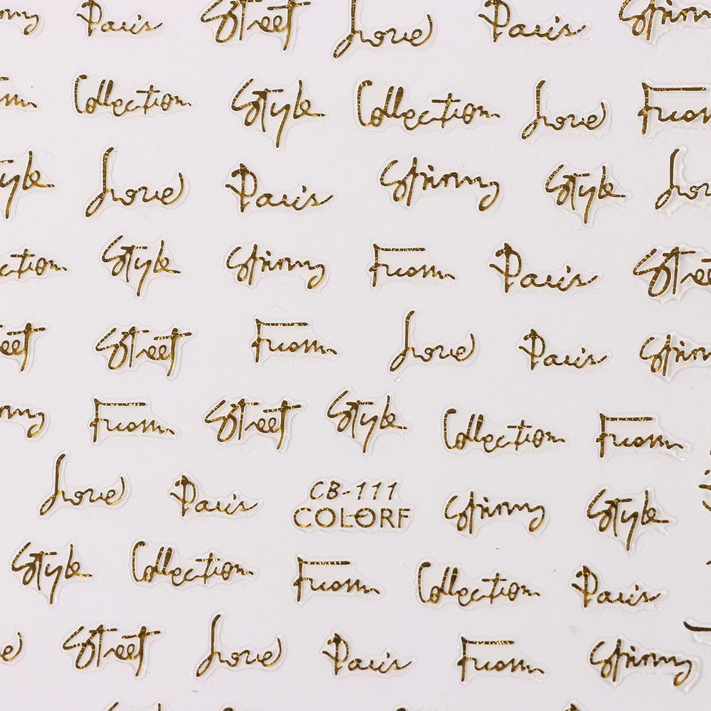 Miếng Dán Trang Trí Móng Tay 3D Hình Hoa Hồng Màu Đen Độc Đáo