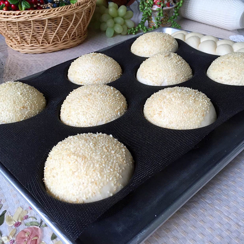 Khuôn Silicone Không Dính Dùng Làm Bánh Hamburger Tiện Dụng