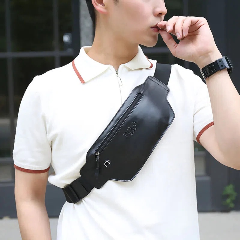 Túi Da pu Đeo Chéo Ngực Đựng Điện Thoại Thời Trang Cho Nam ko129