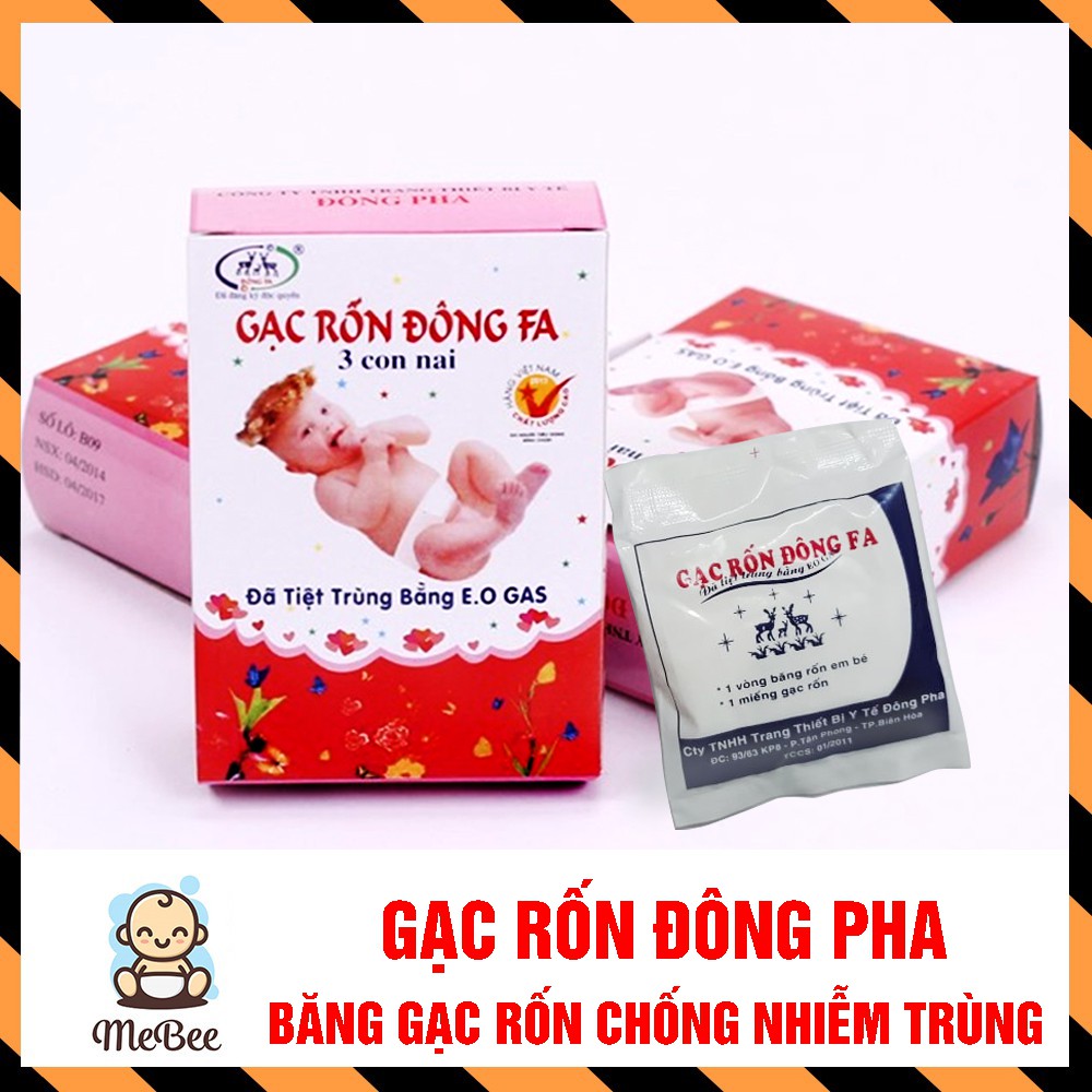 Băng Gạc Rốn Đông Pha 3 Con Nai ( Hộp 3 Chiếc)