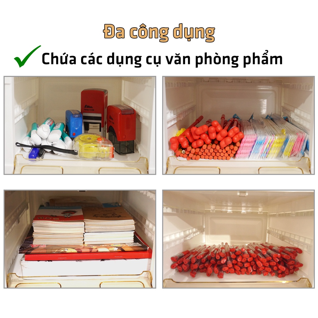 Hộp Chứa Đồ Lắp Ráp Bằng Nhựa Trong Suốt Màu Trắng Tiện Lợi Nắp Mở Nam Châm Chắc Chắn tpHCM Legaxi